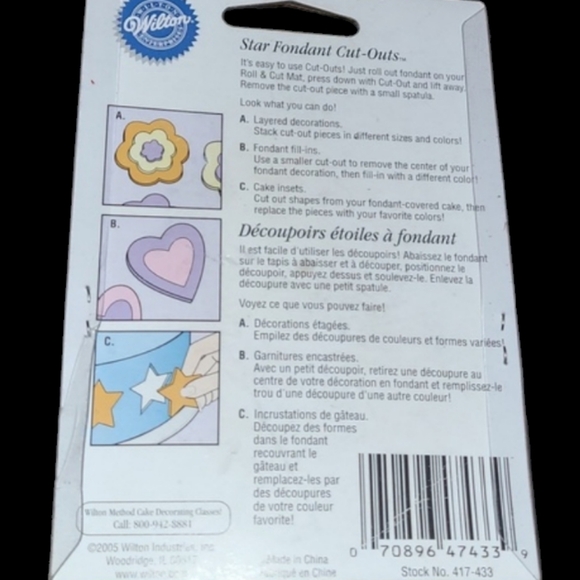 NEW 2005 WILTON STAR FONDANT CUT-OUTS - Picture 2 of 2